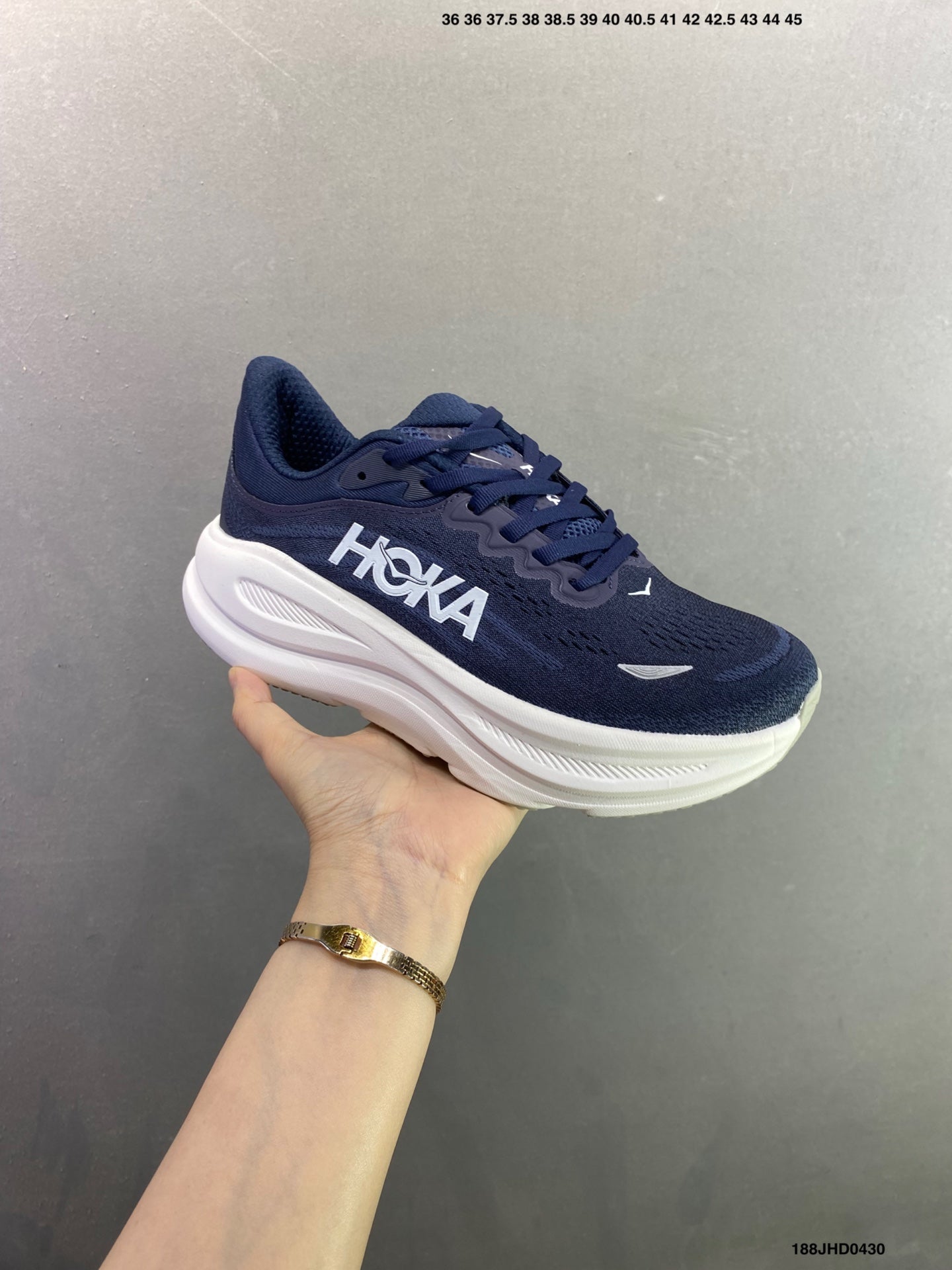 HOKA ONE ONE Bondi 9 Functional Cushioning Running Shoes--1162011/DNP