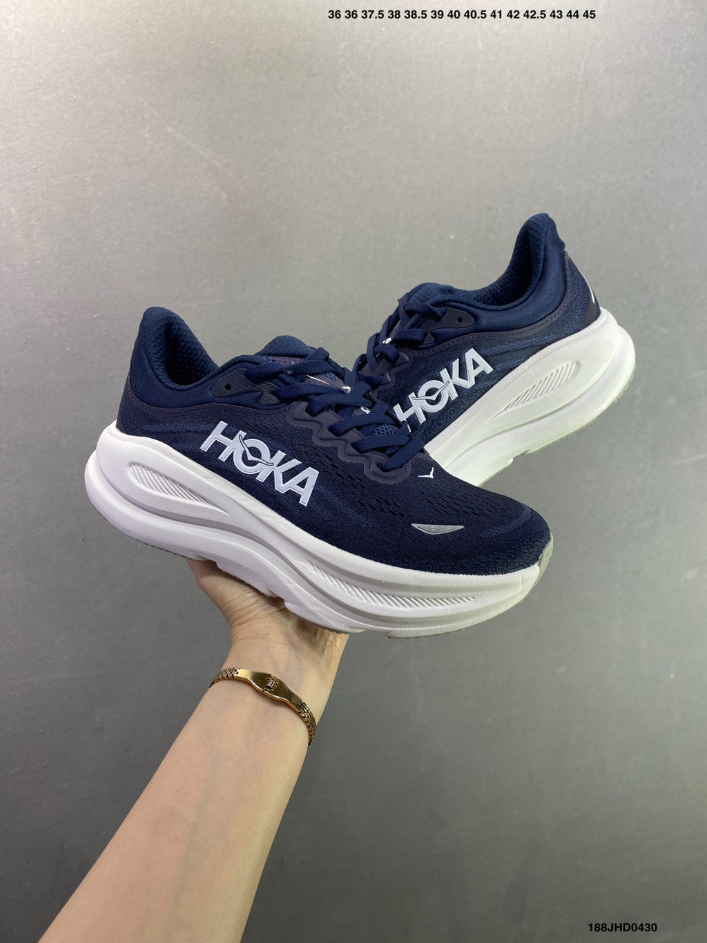 HOKA ONE ONE Bondi 9 Functional Cushioning Running Shoes--1162011/DNP