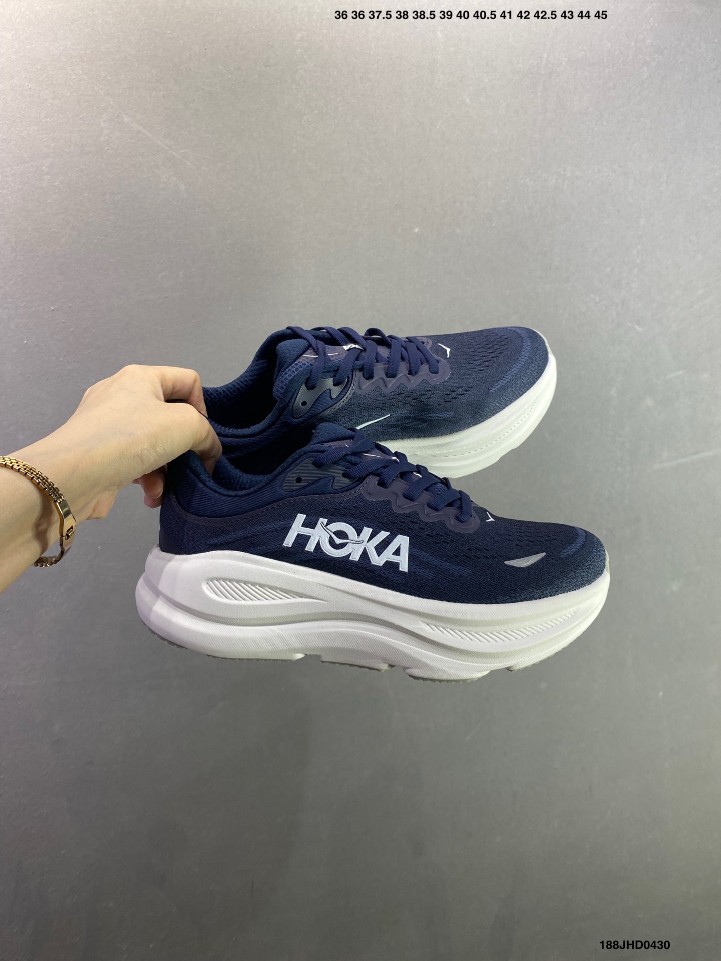 HOKA ONE ONE Bondi 9 Functional Cushioning Running Shoes--1162011/DNP
