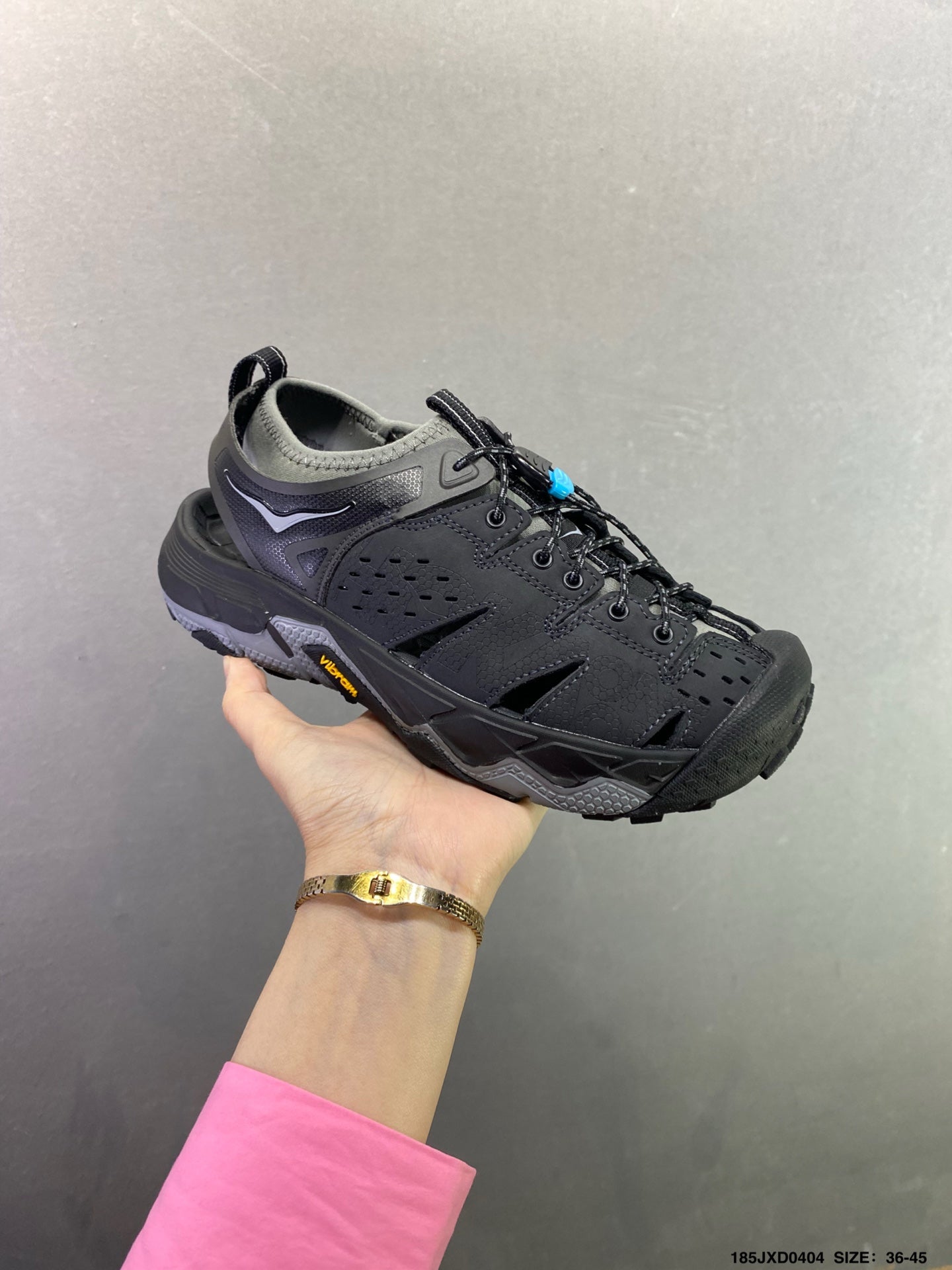 HOKA ONE ONE VIBRAM TOR TRAFA Comfortable, Non-Slip, Breathable Outdoor Trail Running Shoes--1016311-1