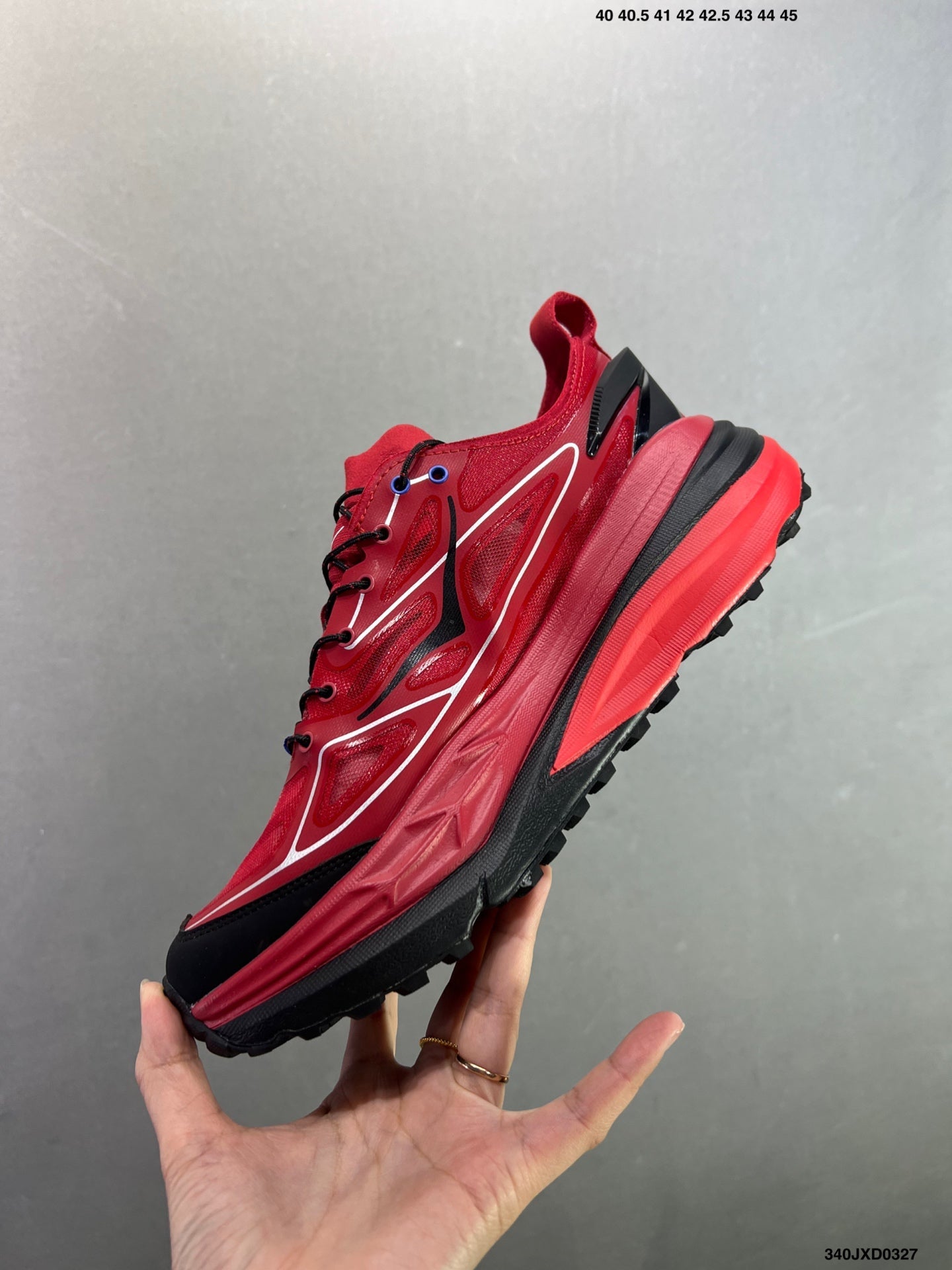 HOKA ONE ONE Stinson 7 Low-Top Professional Trail Running Shoes-Red-11415313633