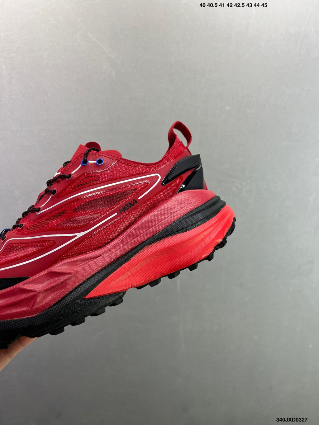 HOKA ONE ONE Stinson 7 Low-Top Professional Trail Running Shoes-Red-11415313633