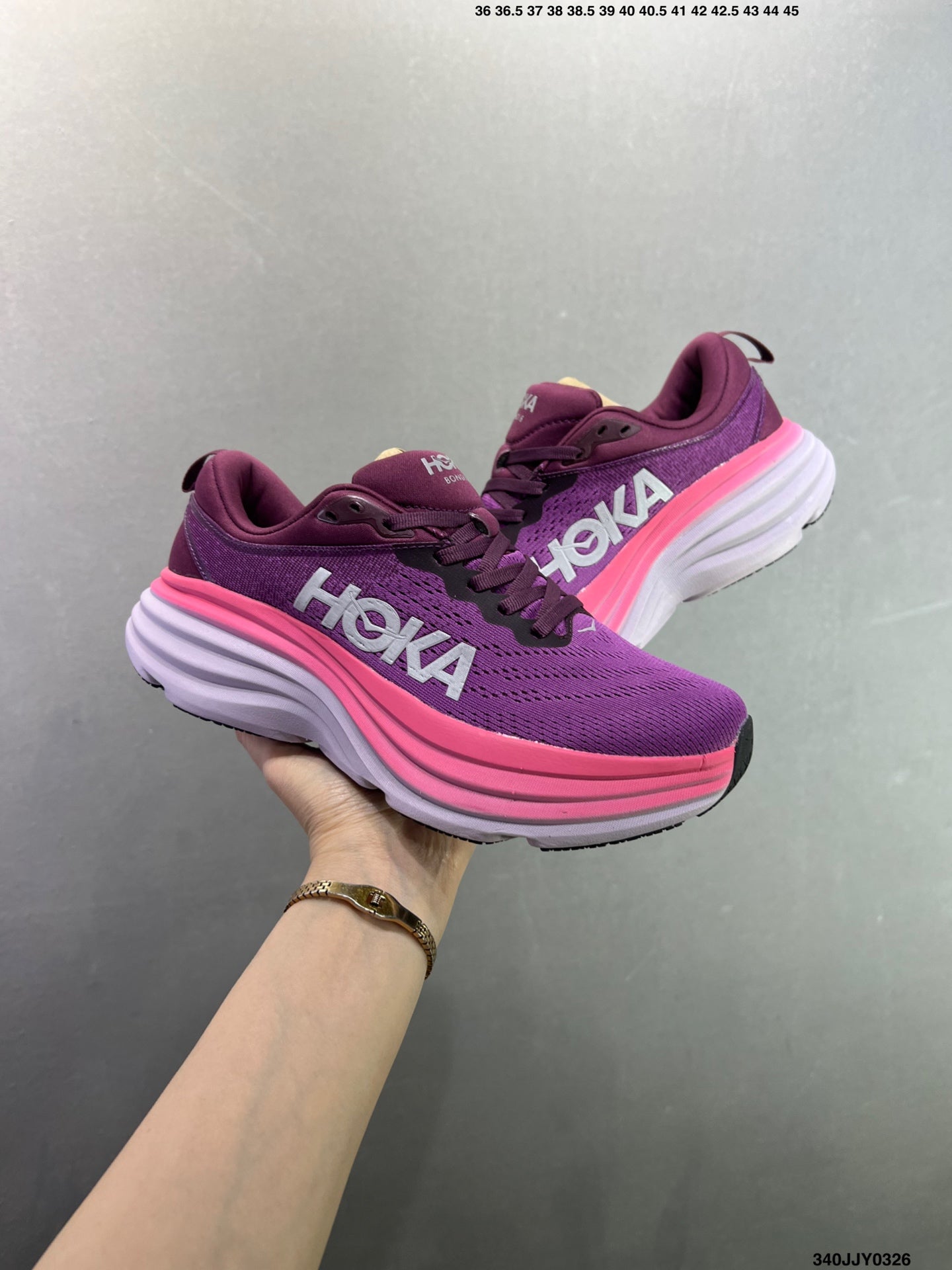 HOKA ONE ONE Bondi 8 Low Thick Sole Lightweight Casual Running Shoes --1127953