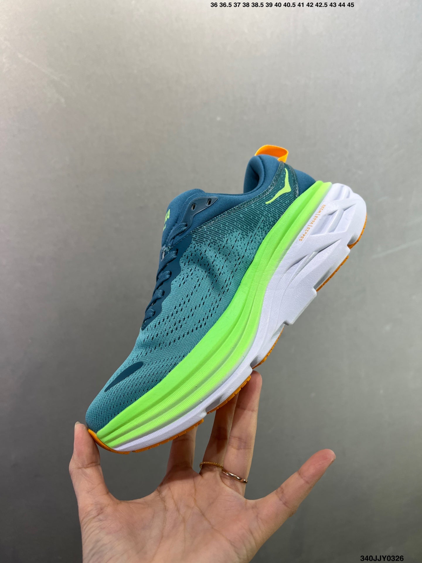 HOKA ONE ONE Bondi 8 Low Thick Sole Lightweight Casual Running Shoes --1127953 -3