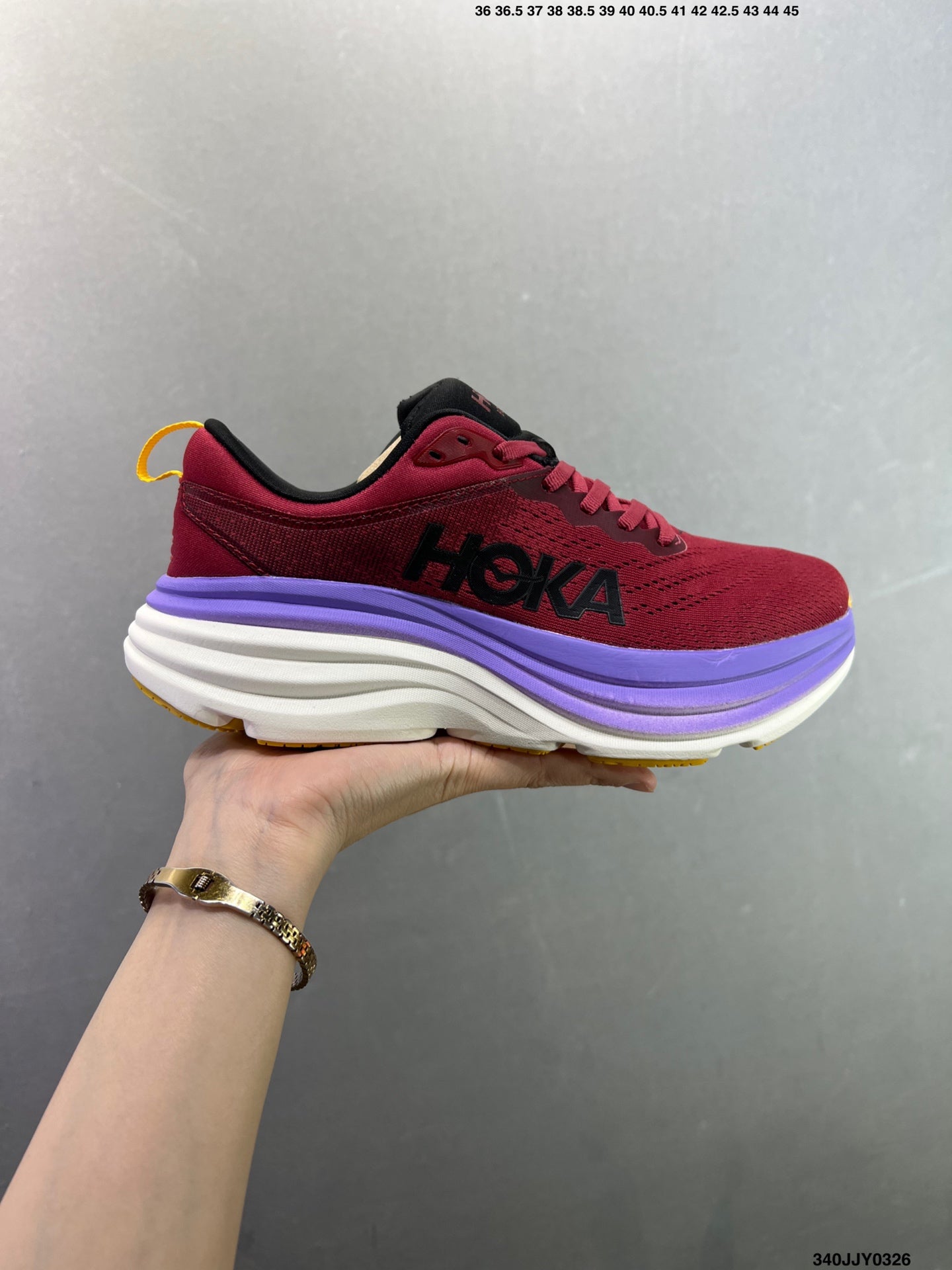 HOKA ONE ONE Bondi 8 Low Thick Sole Lightweight Casual Running Shoes --1127953 -5