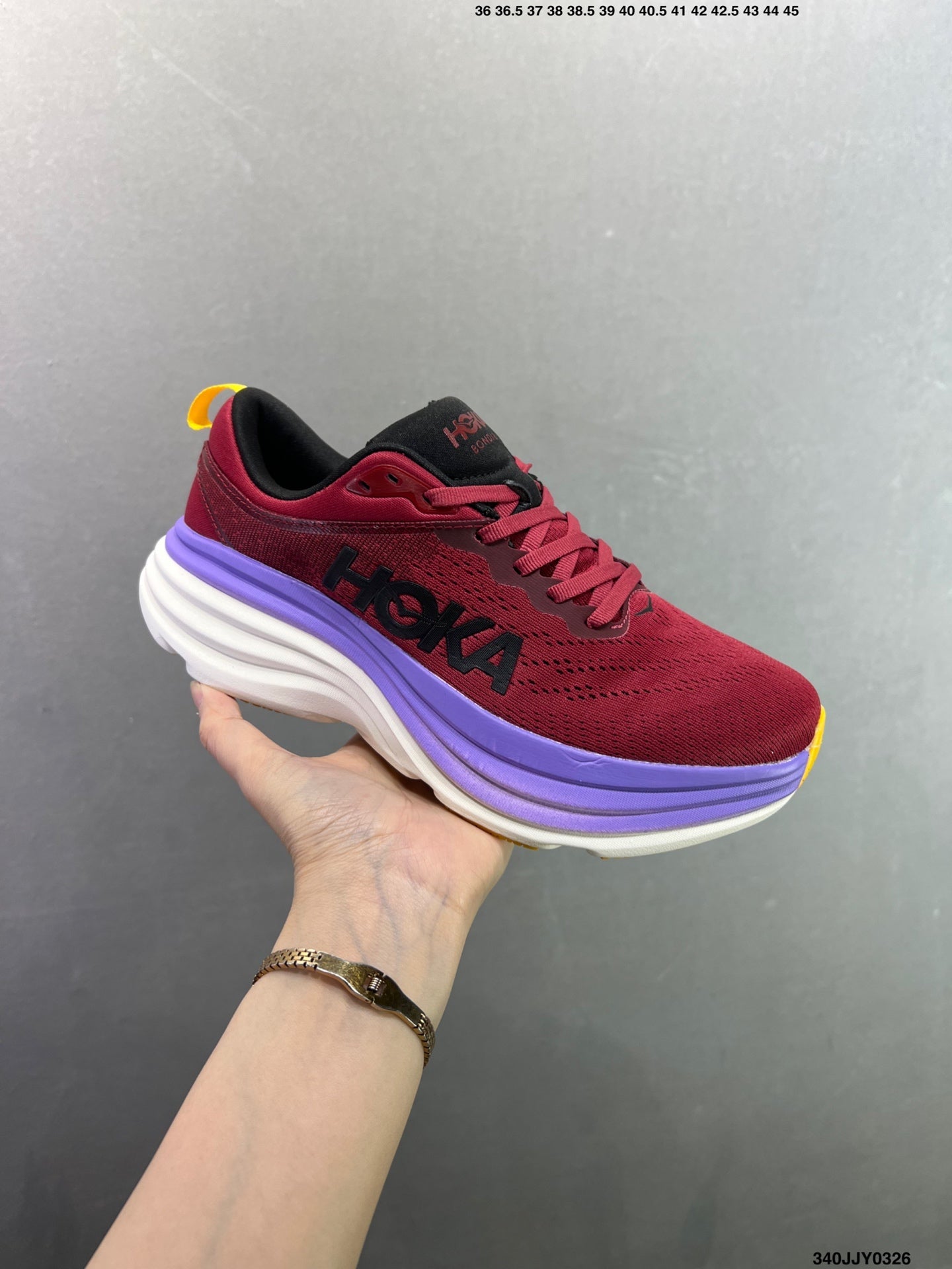 HOKA ONE ONE Bondi 8 Low Thick Sole Lightweight Casual Running Shoes --1127953 -5