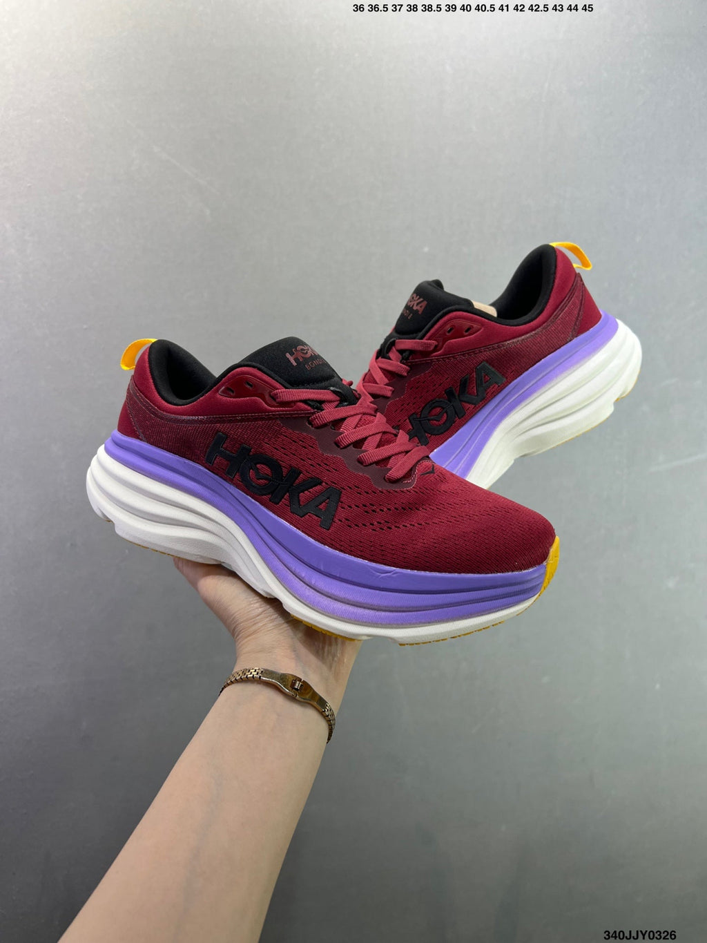 HOKA ONE ONE Bondi 8 Low Thick Sole Lightweight Casual Running Shoes --1127953 -5